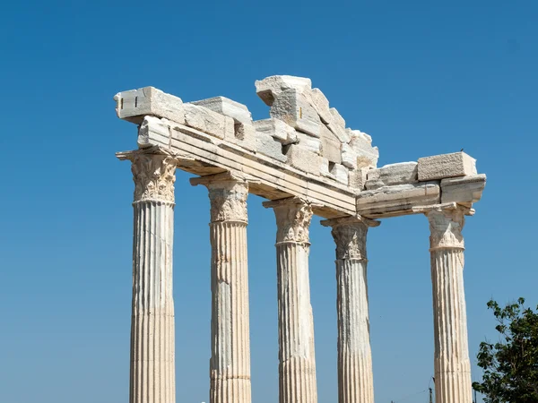 Tempel van Apollo. Oude ruines in Side. Turkije — Stockfoto