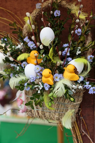 Nahaufnahme der Osterdekoration — Stockfoto