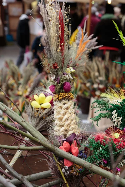 Primer plano de la decoración de Pascua — Foto de Stock