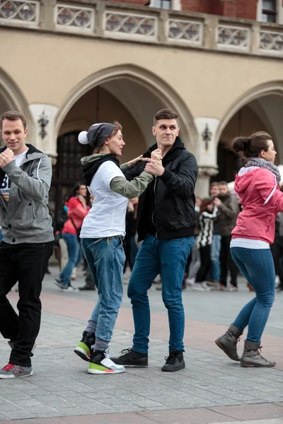 Rueda de Casino uluslararası Flashmob günü — Stok fotoğraf