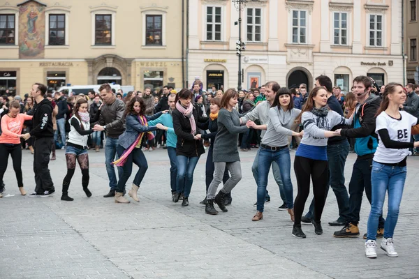 Η διεθνής ημέρα Flashmob rueda de Casino — Φωτογραφία Αρχείου