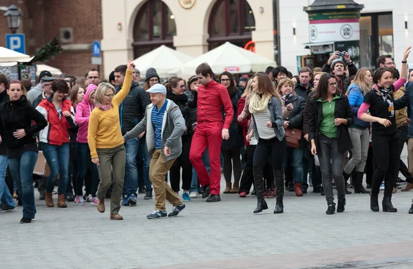 The international Flashmob day of rueda de Casino — Stock Photo, Image