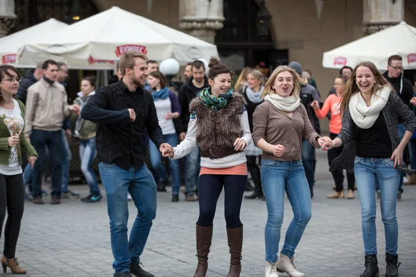 Międzynarodowy Dzień Flashmob rueda de Casino — Zdjęcie stockowe