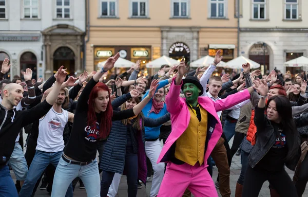 Flashmob Landskampdag av rueda de Casino — Stockfoto