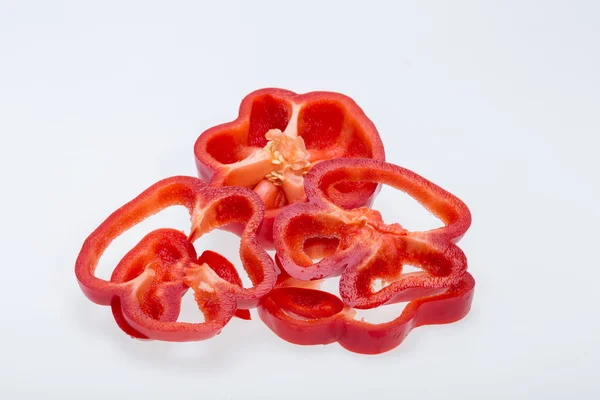 Sweet pepper isolated on white background — Stock Photo, Image