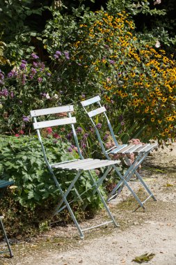 Paris - Auguste Renoir için adanmış bahçeleri Montmartre Müzesi surround.