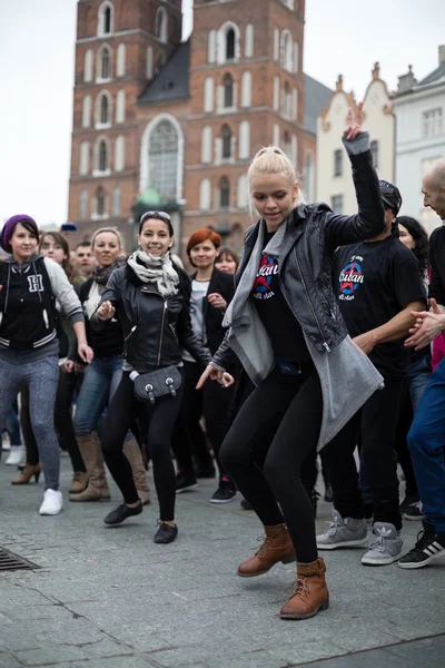 Flashmob Landskampdag av rueda de Casino — Stockfoto