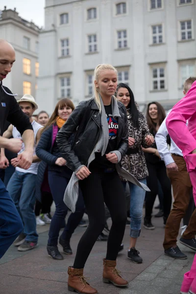 The international Flashmob day of rueda de Casino — Stock Photo, Image