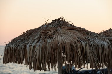 baston şemsiye plajda