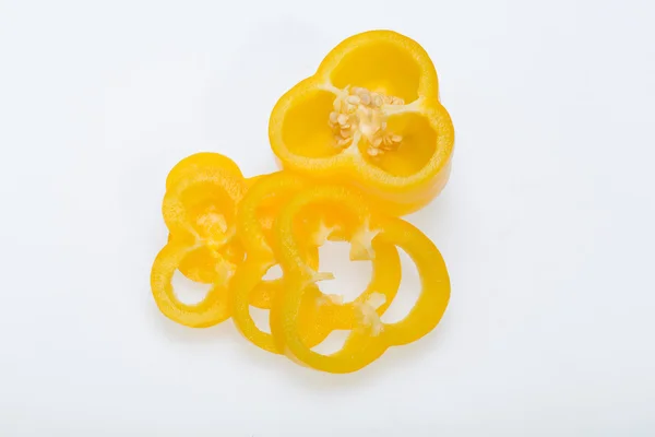 在白色背景上分离的甜椒 — 图库照片