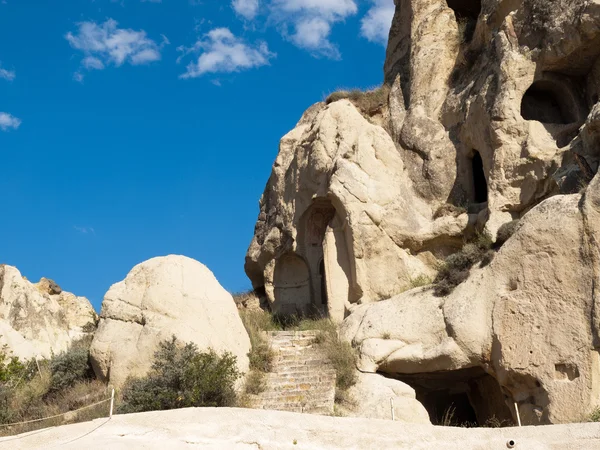 Rotsformaties in het Goreme National Park. Cappadocia.Turkey — Stockfoto