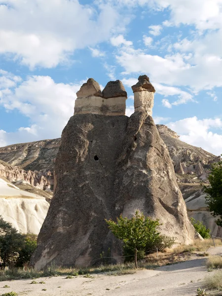 Formacje skalne w Parku Narodowego Göreme. Cappadocia.Turkey — Zdjęcie stockowe