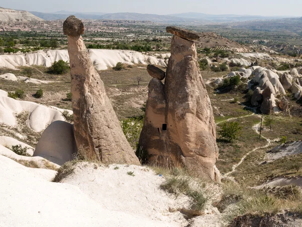 Formaciones rocosas en el Parque Nacional Goreme. Capadocia.Turquía —  Fotos de Stock