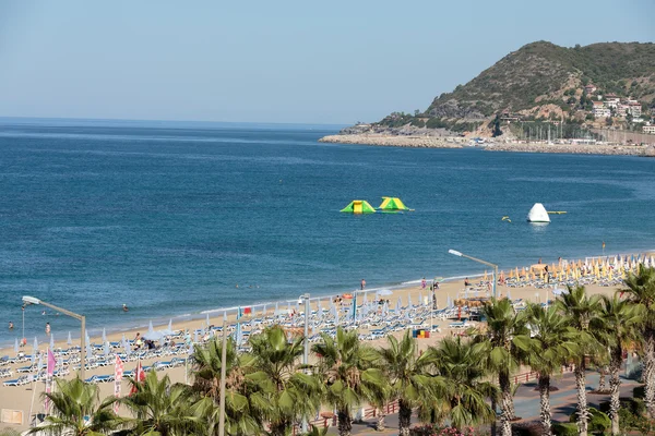 Alanya - Kleopatra plajı. Alanya, Türkiye 'nin en popüler sahil beldelerinden biri.
