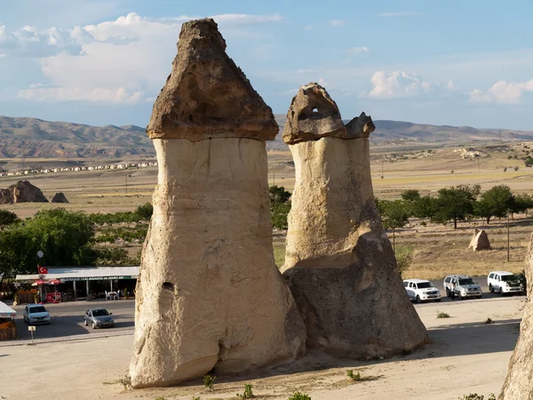 Formaciones rocosas en el Parque Nacional Goreme. Capadocia.Turquía —  Fotos de Stock