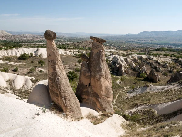 Formaciones rocosas en el Parque Nacional Goreme. Capadocia.Turquía —  Fotos de Stock