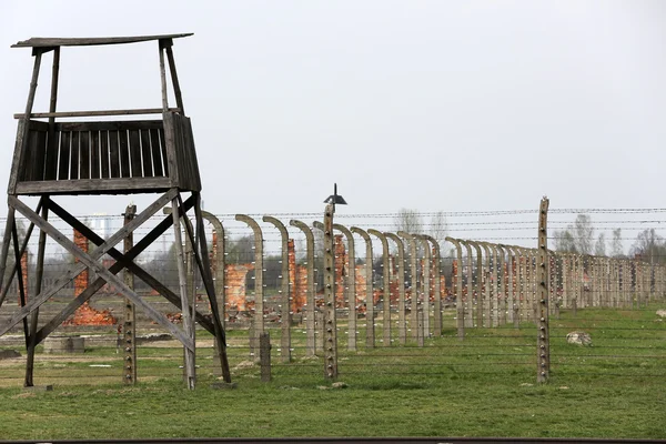 Auschwitz Ii-Birkenau. Polen. De grootste nazi-concentratiekamp in Europa en nu de staat Museum Auschwitz-Birkenau. — Stockfoto