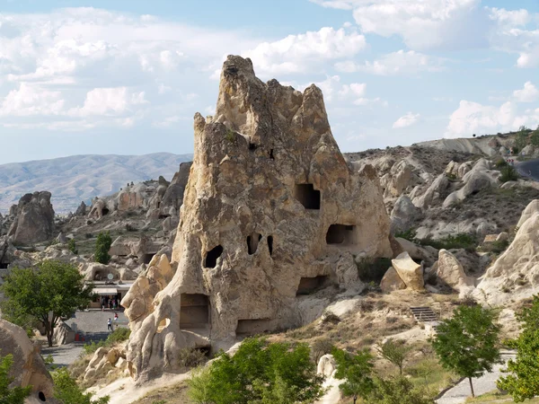 Kaya oluşumları Göreme Milli Parkı'nda. Cappadocia.Turkey — Stok fotoğraf
