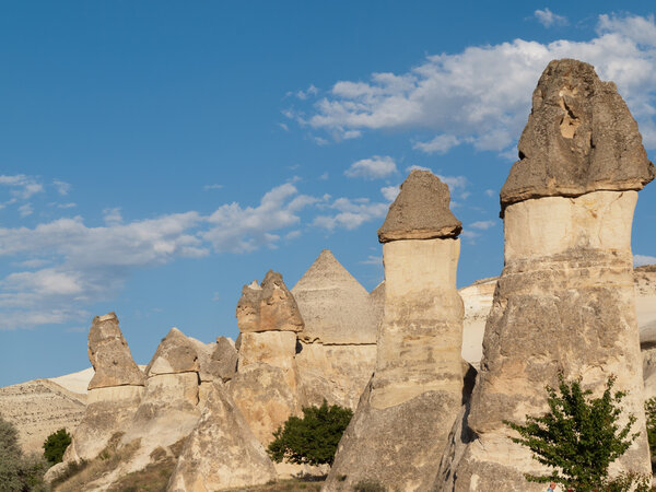 Rock formations in Goreme National Park . Cappadocia.Turkey