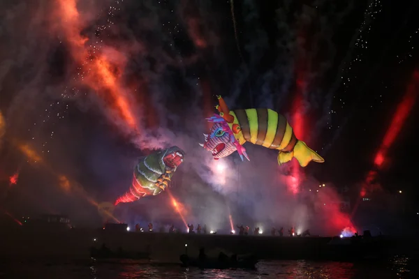 Yearly Great Dragons Parade — Stock Photo, Image