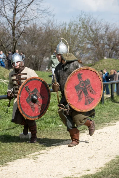 Rekawka - Polish tradition, celebrated in Krakow on Tuesday after Easter. Currently has the character of festival historical reconstruction. — Stock Photo, Image