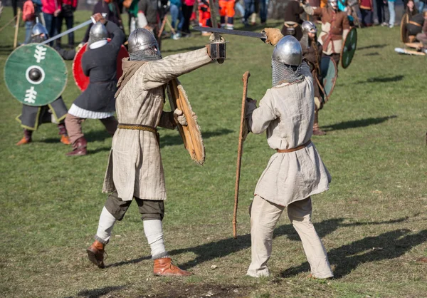 Rekawka - tradición polaca, celebrada en Cracovia el martes después de Pascua. Actualmente tiene el carácter de festival reconstrucción histórica —  Fotos de Stock