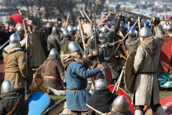 Rekawka - Polish tradition, celebrated in Krakow on Tuesday after Easter. Currently has the character of festival historical reconstruction — Stock Photo, Image