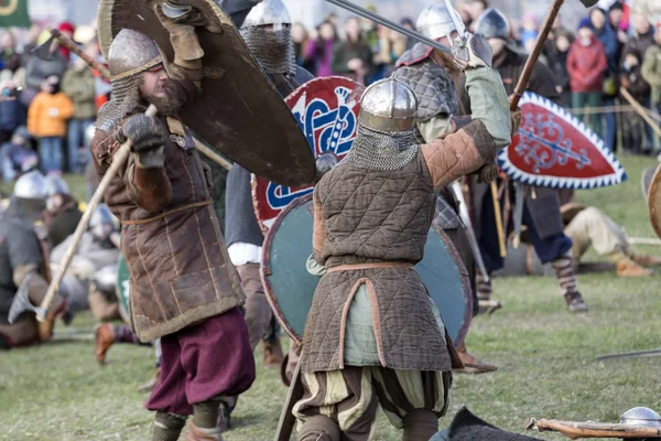 Rekawka - tradición polaca, celebrada en Cracovia el martes después de Pascua. Actualmente tiene el carácter de festival reconstrucción histórica —  Fotos de Stock