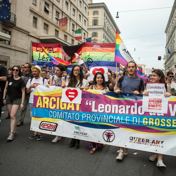 Roma gay orgulho — Fotografia de Stock