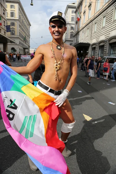 Gay hrdosti Řím — Stock fotografie