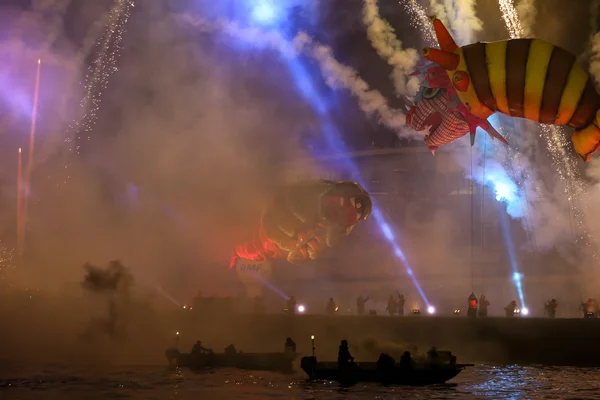 Yearly Great Dragons Parade — Stock Photo, Image