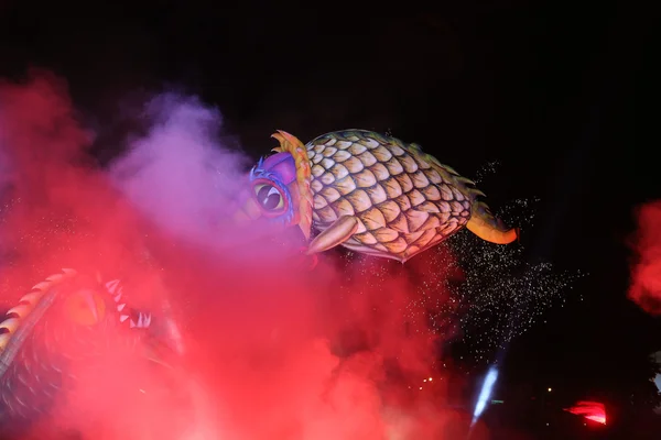 Yearly Great Dragons Parade — Stock Photo, Image