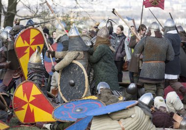 Kimliği belirsiz Rekawka - Lehçe geleneği, katılımcıların Krakow Paskalya sonra Salı günü kutladı. Şu anda Festivali tarihi imar karakteri vardır