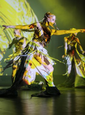 Cracow Szczepanski meydanında müzik gecesi.