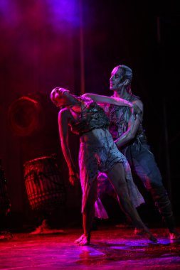 Cracow Szczepanski meydanında müzik gecesi.