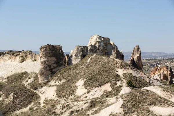 Stone formations, Fairy Chimneys in Cappadocia, Turkey — Stock Photo, Image