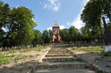 Eski askeri mezarlığı formu Birinci Dünya Savaşı'Luzna Pustki-battle içinde Gorlice - Polonya