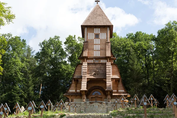 Den gamla militära kyrkogården utgör första världskriget i Luzna Pustki-slaget i Gorlice - Polen — Stockfoto