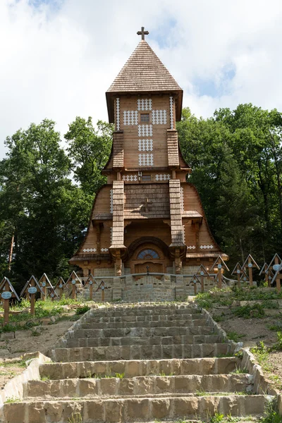 Den gamla militära kyrkogården utgör första världskriget i Luzna Pustki-slaget i Gorlice - Polen — Stockfoto