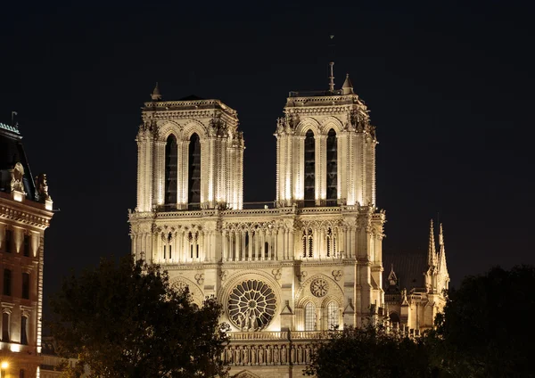 The cathedral of Notre Dame in Paris in France — Stock Photo, Image