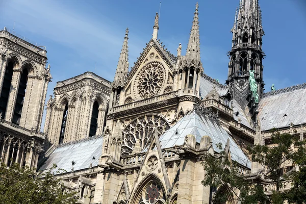 A párizsi Notre Dame-katedrális. Franciaország — Stock Fotó