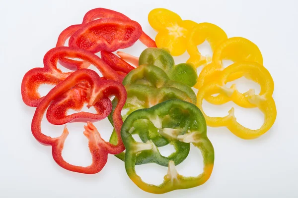 Sweet pepper isolated on white background — Stock Photo, Image