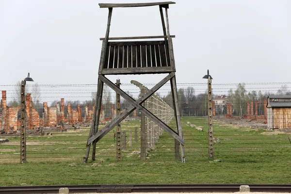 Auschwitz Ii Birkenau. Pologne. — Zdjęcie stockowe