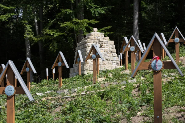 Der alte Soldatenfriedhof aus dem Ersten Weltkrieg in luzna pustki - Schlacht der Gorlice - Polen — Stockfoto