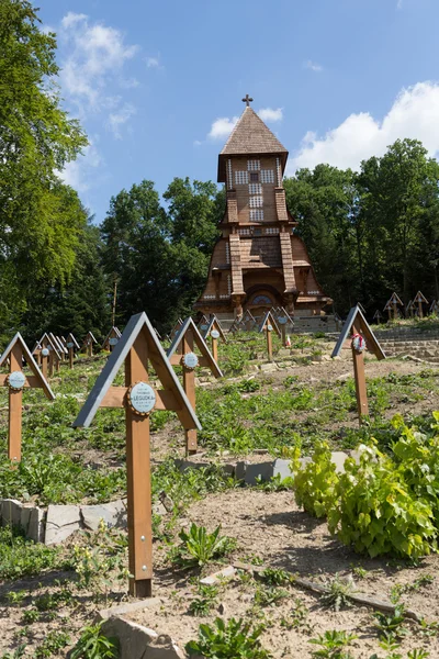 El antiguo cementerio militar forma la primera guerra mundial en Luzna Pustki- batalla de Gorlice - Polonia —  Fotos de Stock