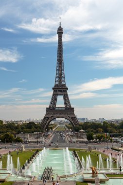 Eyfel Kulesi Jardins du Trocadero Çeşmede görüldü