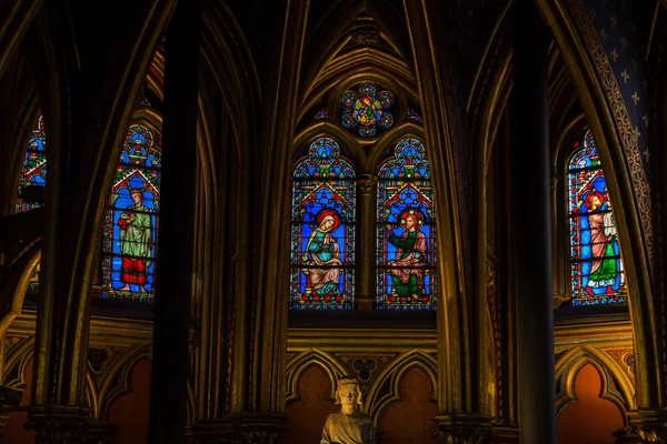 Parigi - Interni della Sainte-Chapelle — Foto Stock