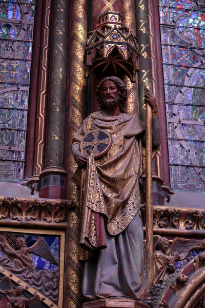 Paris - Interiores da Sainte-Chapelle — Fotografia de Stock