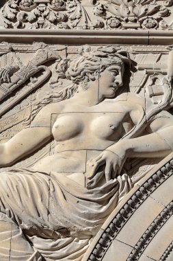 Paris -  Architectural fragments of Triumphal Arch