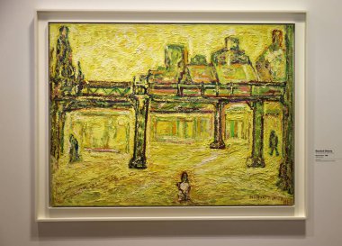 Paris, Fransa - 19 Mart 2025: The Center Pompidou 'daki Paris Noir sergisi 1950' lerden 2000 'e kadar Fransa' daki 150 siyahi sanatçının çalışmalarını sunar.